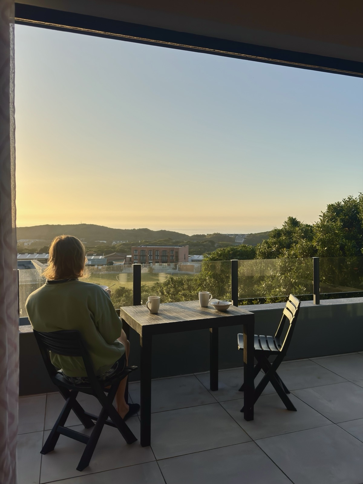Sunrise breakfast on the balcony